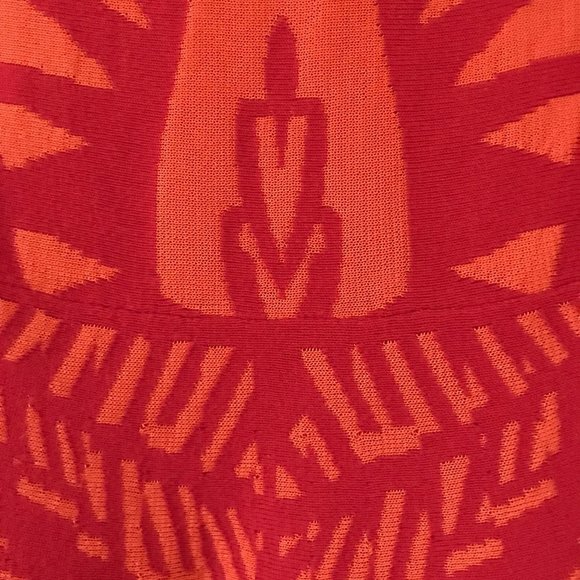 Pepa Pombo Vibrant Orange & Red Knit Jacket - Picture 4 of 9